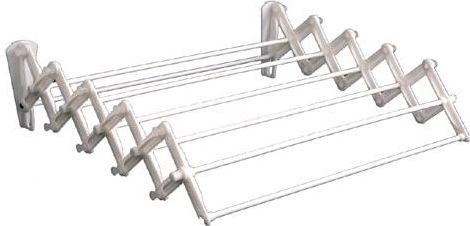 Harmonika ruhaszárító Praktik 60 cm, fehér
