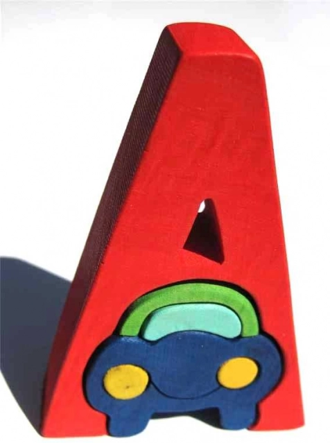 Fa betű A autócskával gyerekeknek
