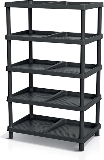 TASSY RACK cipőtartó állvány újrahasznosított fekete színben