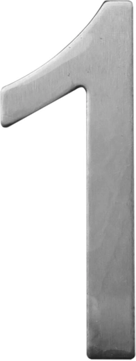 Házszám 1 STAR 75 mm rozsdamentes