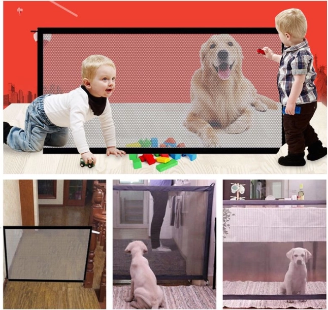 Biztonsági ajtórács kutyáknak/macskáknak (sz 183 x m 75 cm)