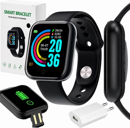Sportos okoskarkötő pulzusméréssel és Bluetooth-kapcsolattal – 1 db