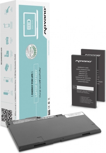 Movano akkumulátor HP EliteBook 740/750/840 G1/G2 készülékekhez (4400 mAh, 49 Wh)