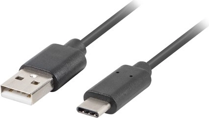 USB 2.0 kábel USB-C (apa) – USB-A (apa) 0,5 m fekete - 1 db