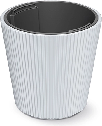 MILLY virágtartó betéttel 17,6 cm fehér