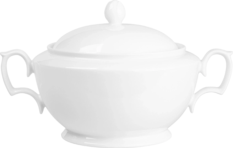 MariaPaula Klasyka klasszikus fehér porcelán váza 2,7 l