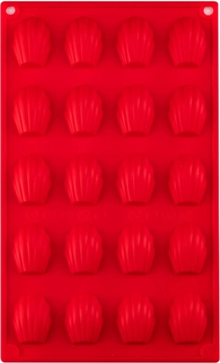 Sütőforma pralinéhez 20 db piros Culinaria szilikonból