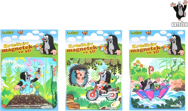Mágnes 3D Krtek műanyag