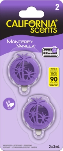 Autóillatosító rácsra CALIFORNIA SCENTS Monterey Vanilla