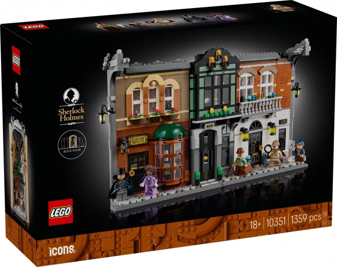 Lego Icons Sherlock Holmes: könyves fülke (book nook)
