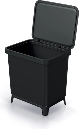 Systema szemetes 29 l újrahasznosított műanyagból – fekete