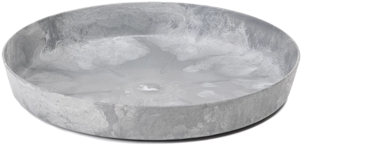 Magnolia virágcserép-alátét szürke beton hatásban LAMELA