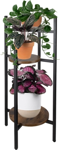 Ruhhy virágállvány 80 cm, 3 szintes fém loft