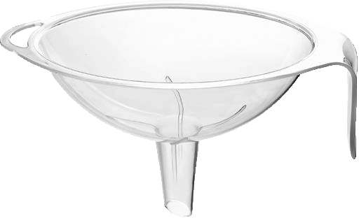 Nagy műanyag TITIZ tölcsér a pontos áttöltéshez