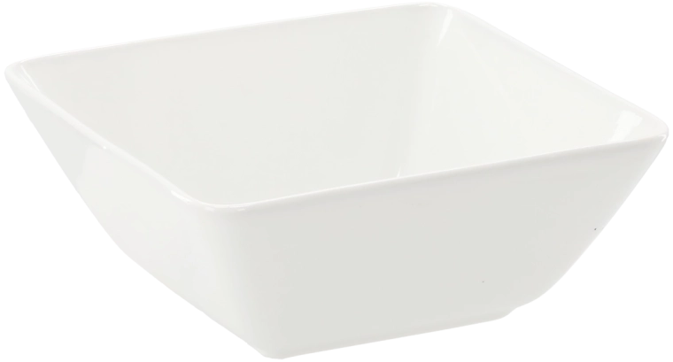 Porcelán négyszögletes tál 19 × 19 × 8 cm, fehér