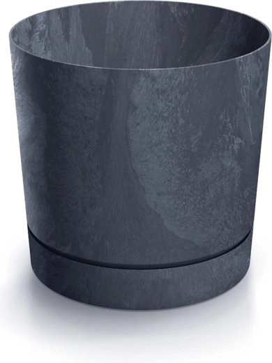 Tubo P Betonhatás virágcserép 39 cm, antracit