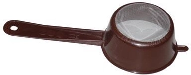 Finomszűrős szita 8 cm-es, nyéllel, műanyag, vegyes színek