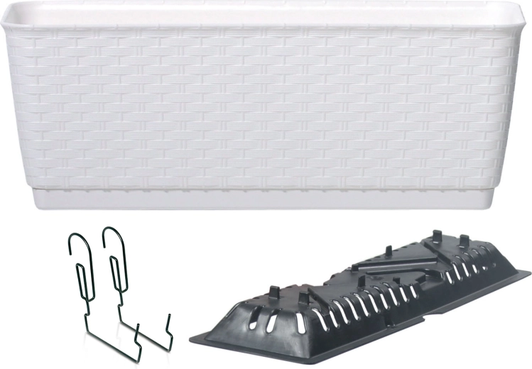 RATOLLA akasztós virágláda 40 cm, fehér