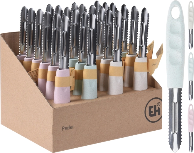 Rozsdamentes acél zöldséghámozó, 20 cm