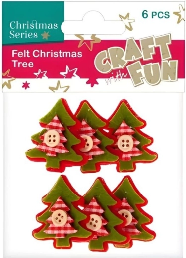 Filc karácsonyi dísz – fenyőfa