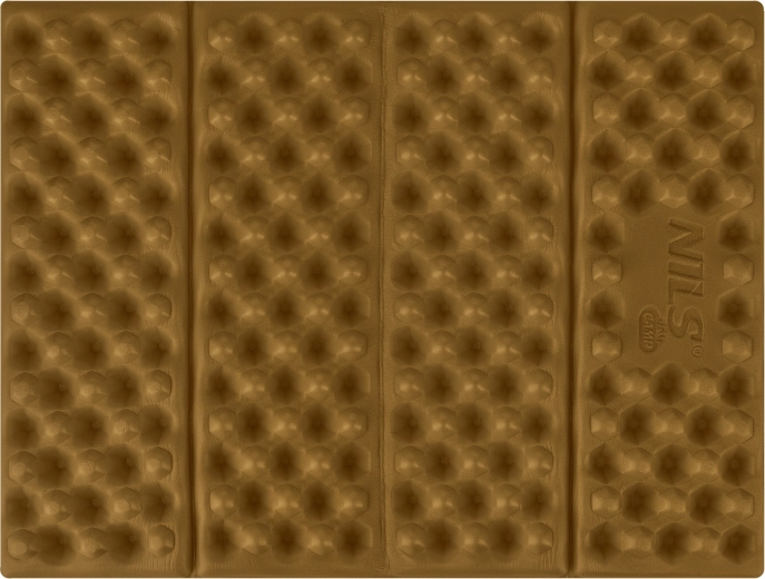 Összecsukható hab ülőpárna fényvisszaverő réteggel NILS Camp, barna