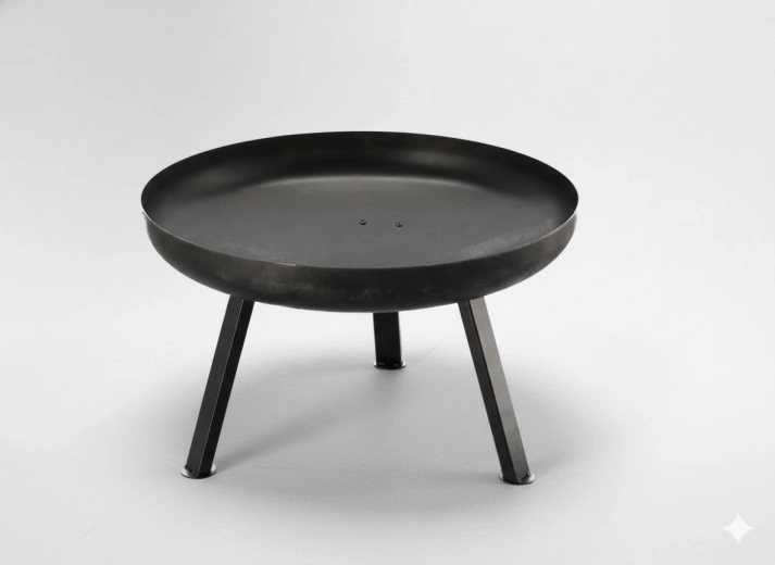 Kerti acél tűzrakóhely 60 × 36 cm