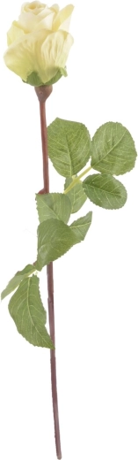 Világossárga műrózsa 51 cm