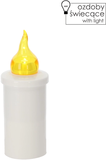 Elektromos LED gyertya – akár 118 napos üzemidő, 15 cm