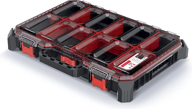 Prosperplast MSX szerszámos rendező átlátszó fedéllel, alacsony profil 54,3 × 39 × 7,7 cm