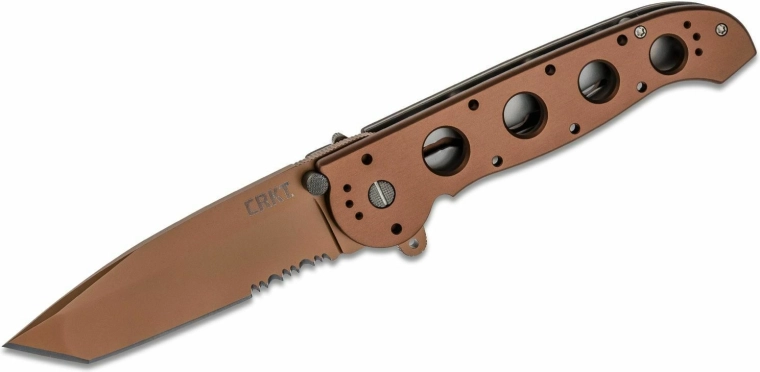 CRKT M16-14D Desert Tanto zsebkés, barnára eloxált alumínium