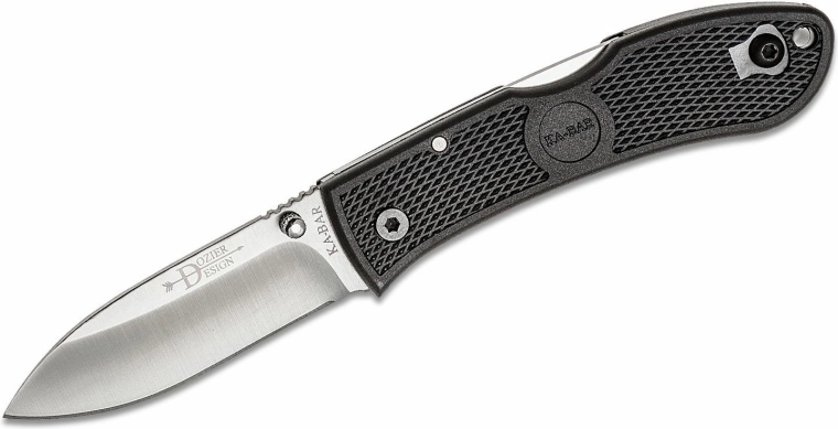 KA-BAR Dozier Hunter zsebkés, fekete, 7,5 cm