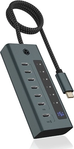 USB‑C hub 7× USB 3.2 Gen 2 kijelzővel és 36 W tápegységgel