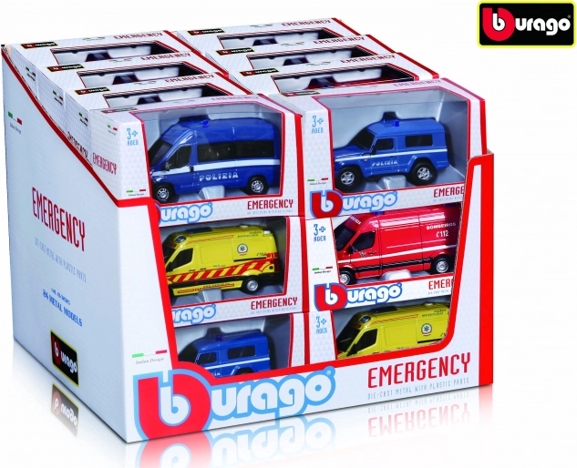 Bburago 1:50 Vészhelyzeti járművek válogatás