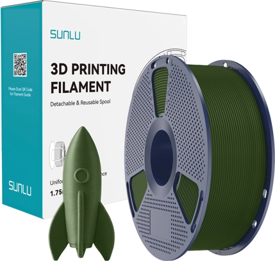 Sunlu PLA nagysebességű filament, olívazöld