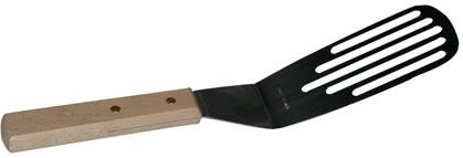 28 cm-es lyukacsos lapát rozsdamentes fejjel és fa nyéllel