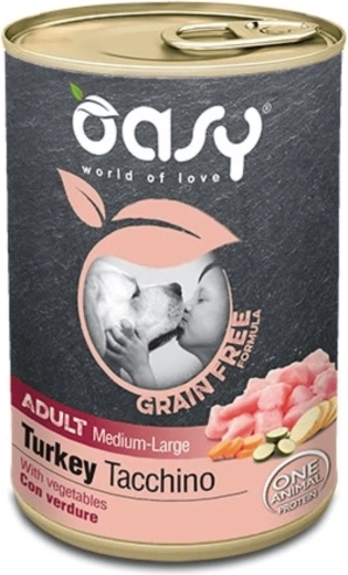 Oasy grain free adult medium/large pulyka 400 g