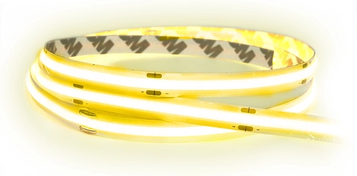 Solight LED COB fénycsík 5 m, 10 W/m, 1000 lm/m, CRI > 90, IP44, meleg fehér