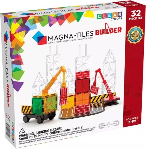 Magna-Tiles mágneses építőjáték Builder (32 darab)