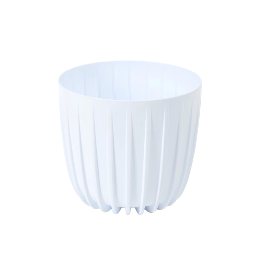 Mira 180 alacsony fehér virágcserép