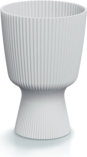 Milly Round virágtartó, 14,6 cm, fehér