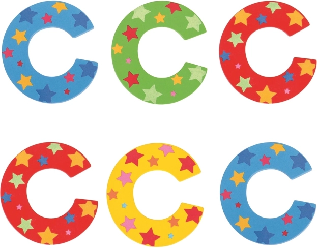 Bigjigs Toys fa C betű csillagokkal