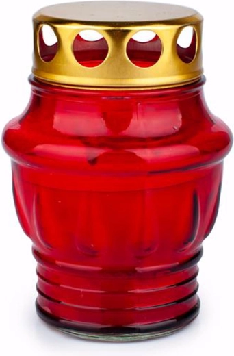 Provence üveg mécses piros 24 óra