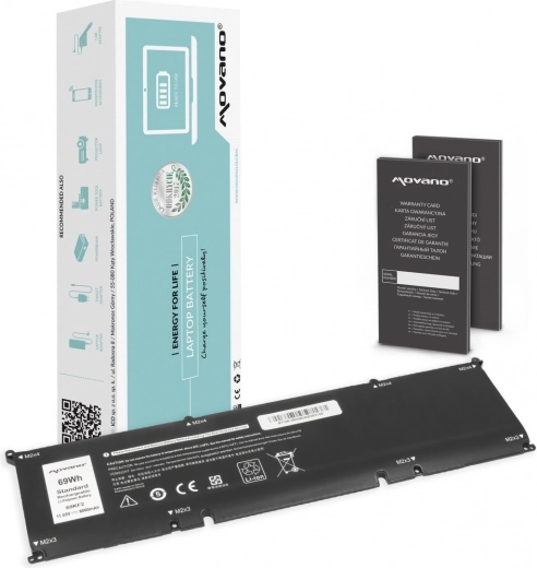Movano akkumulátor Dell Alienware M15/M17 R3/R4, Precision 5550 és XPS 9500/9510 modellekhez (69Wh, 6000mAh)