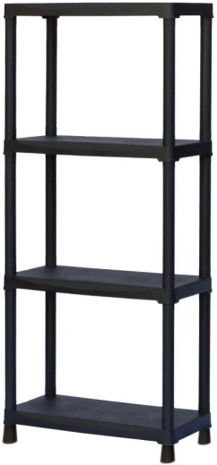 Műanyag polcrendszer 600 × 300 × 1330 mm, 4 polc
