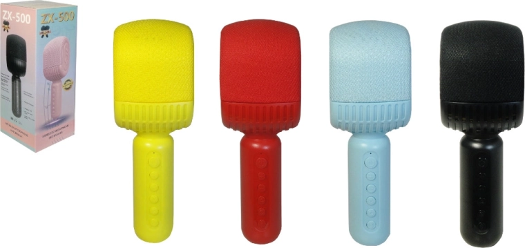 Vezeték nélküli karaoke mikrofon Bluetooth kapcsolattal és beépített hangszóróval