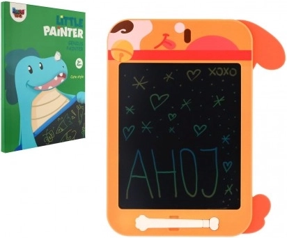 Rajztábla gyerekeknek – narancssárga kutyus 19,5 × 29 cm