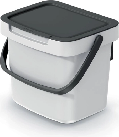 Systema Q Collect 3 l szemetes, hamuszürke fekete fedéllel