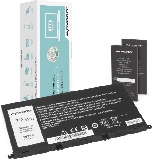 Movano akkumulátor Dell Inspiron 5577 és 7557 laptopokhoz 6300 mAh (72 Wh)