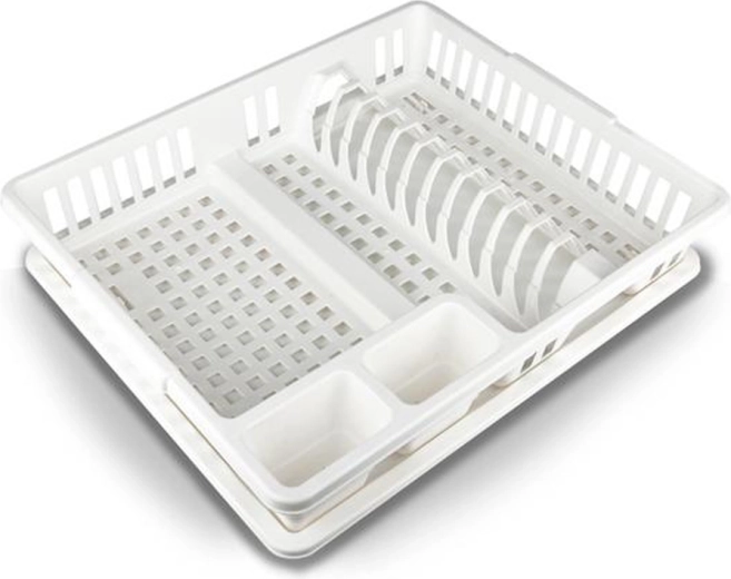 Műanyag edényszárító tálcával 47 × 39 cm