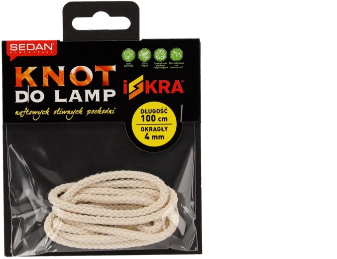 Pamut kerek kanóc 4 mm × 1 m ISKRA